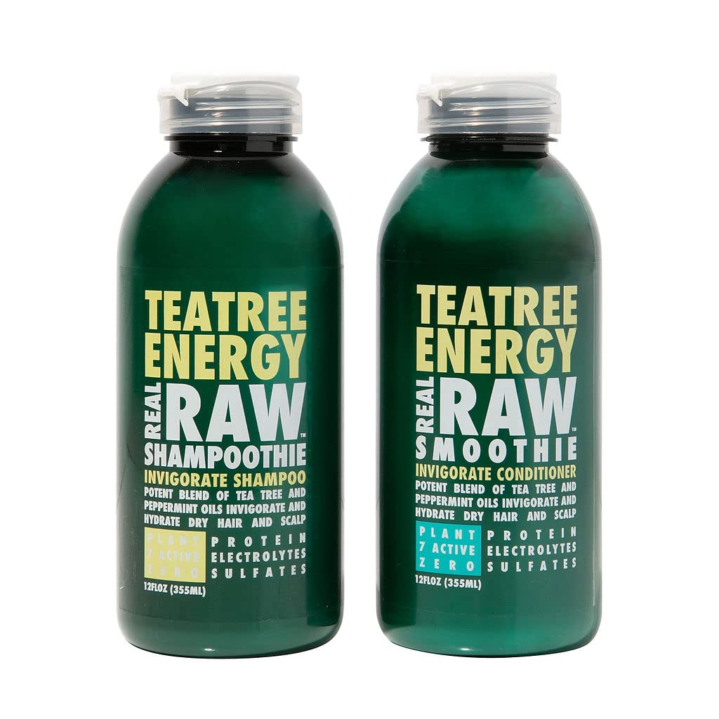 Real Raw Tea Tree Shampoo & Conditioner Set – Cleanse, Hydrate & Invigorate
