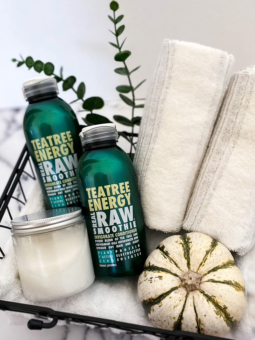 Real Raw Tea Tree Shampoo & Conditioner Set – Cleanse, Hydrate & Invigorate