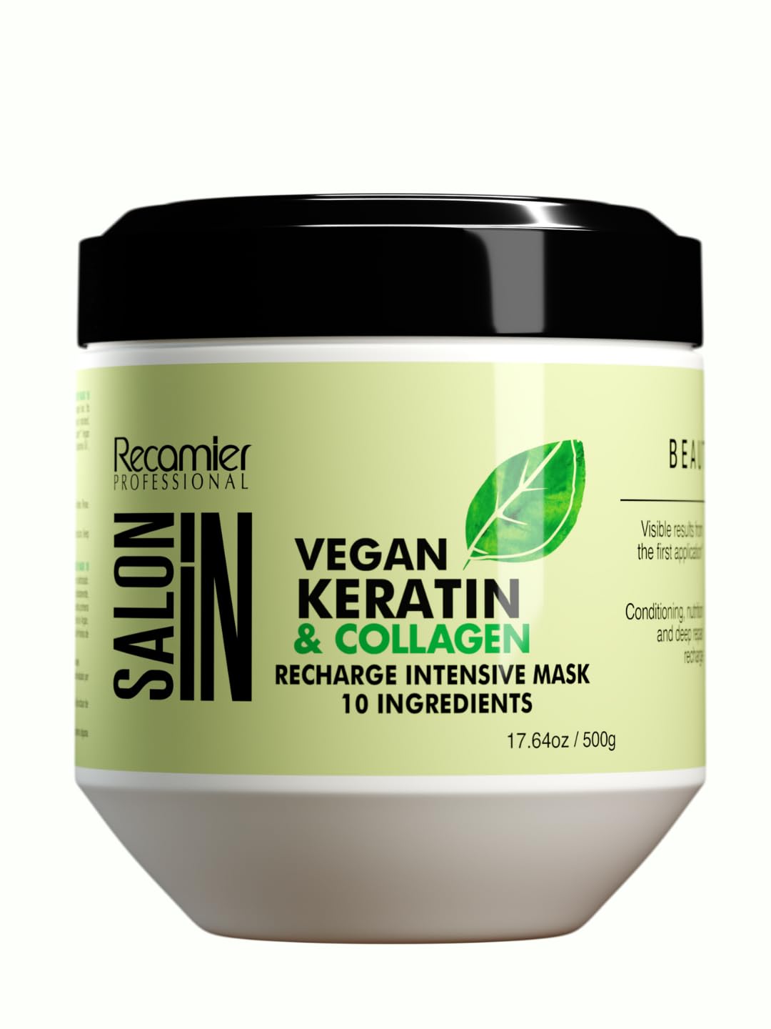 RECAMIER PROFESSIONAL SALON IN Vegan Keratin & Collagen Hair Recharge Intensive Mask 17.6oz