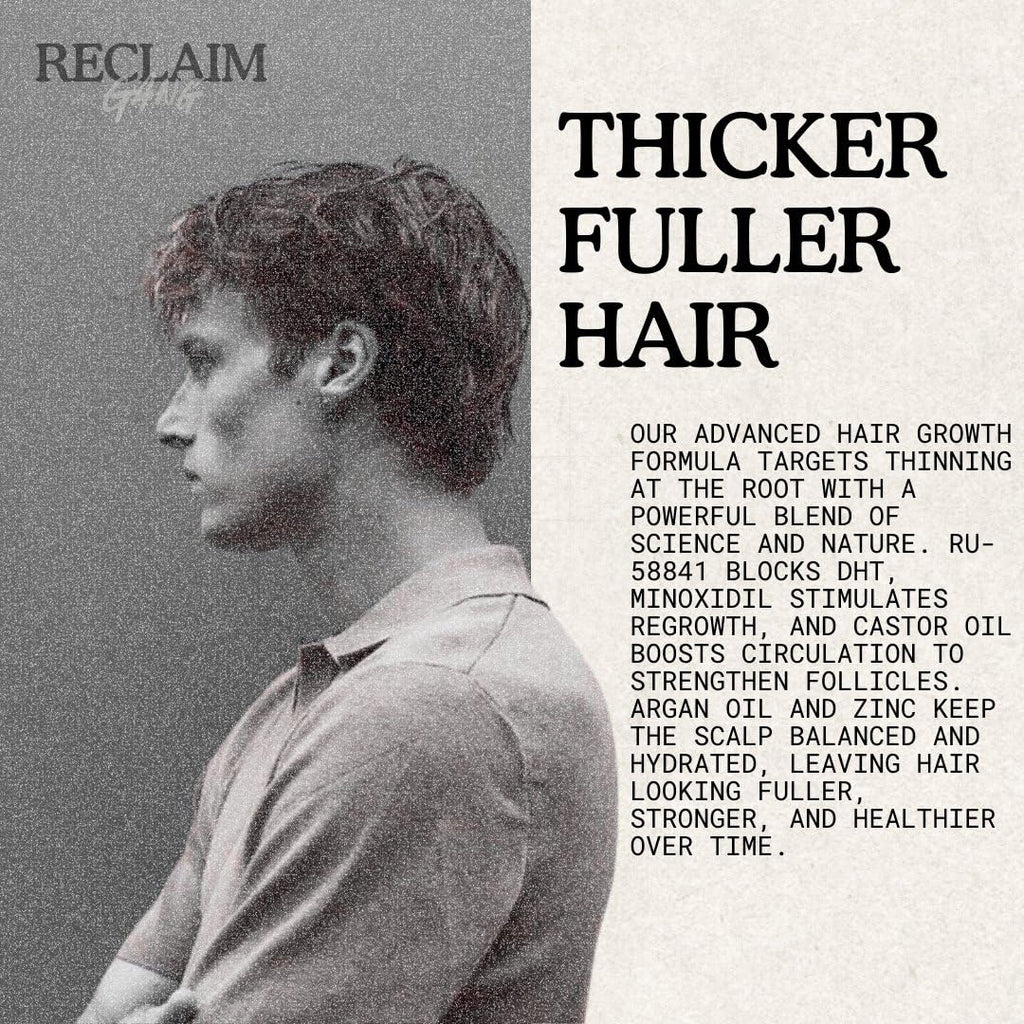 Reclaim Gang RU58841 + Minoxidil Serum (60ml) – Hair Growth Support for Thicker, Fuller Hair