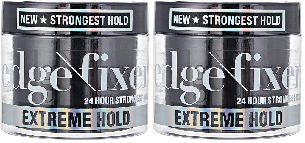 Red by Kiss Edge Fixer Extreme Hold — 24-Hour Edge Control with Biotin, No Flaking or Oily Residue, Pack of 2 (3.38 Fl. Oz Each)
