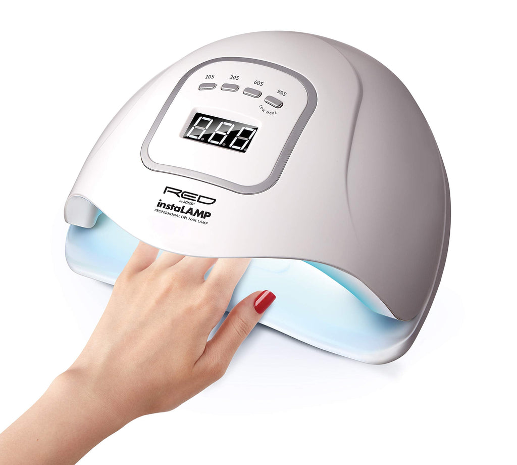 Red by Kiss instaLAMP Pro Gel Nail Lamp – 45 UV LEDs, 4 Timers