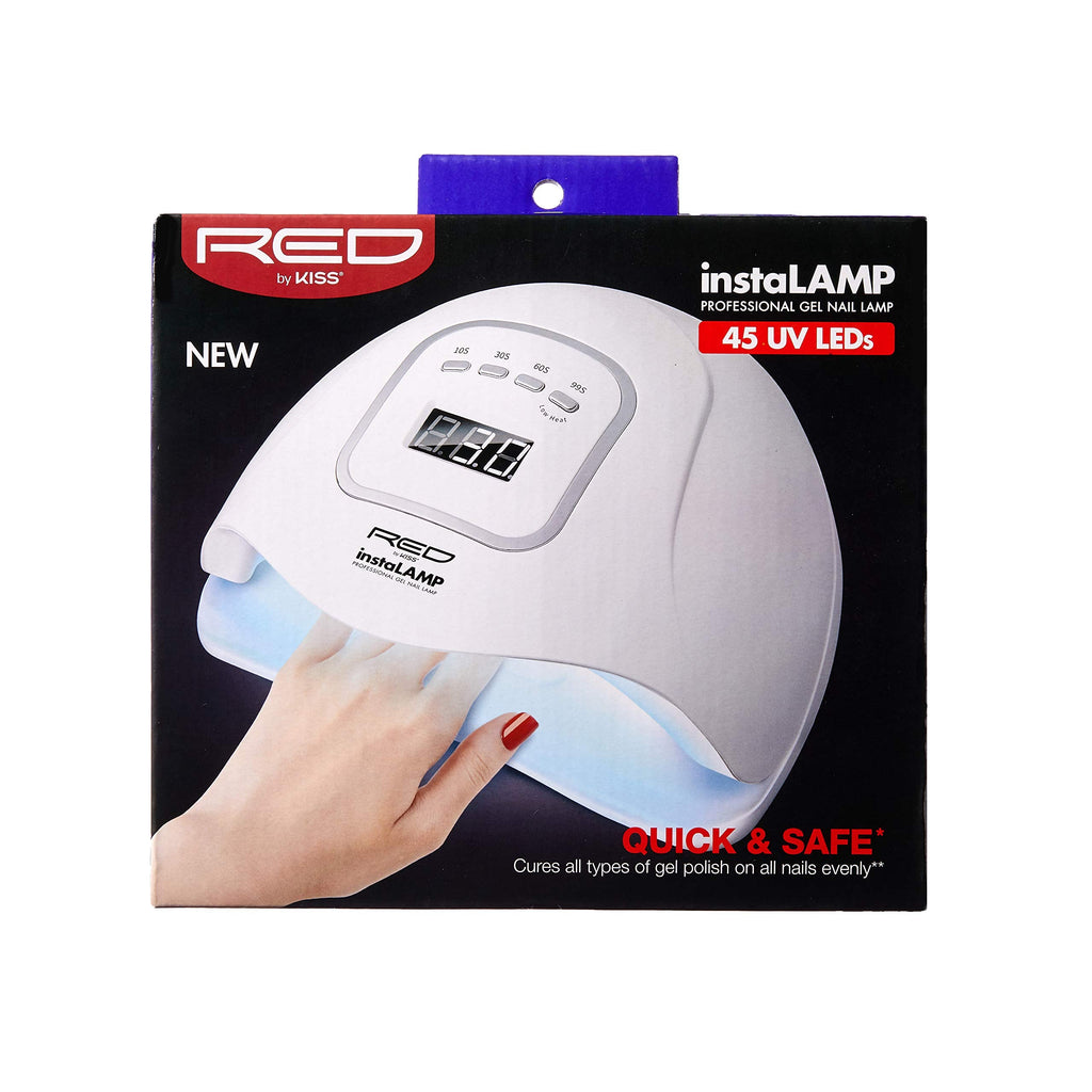 Red by Kiss instaLAMP Pro Gel Nail Lamp – 45 UV LEDs, 4 Timers