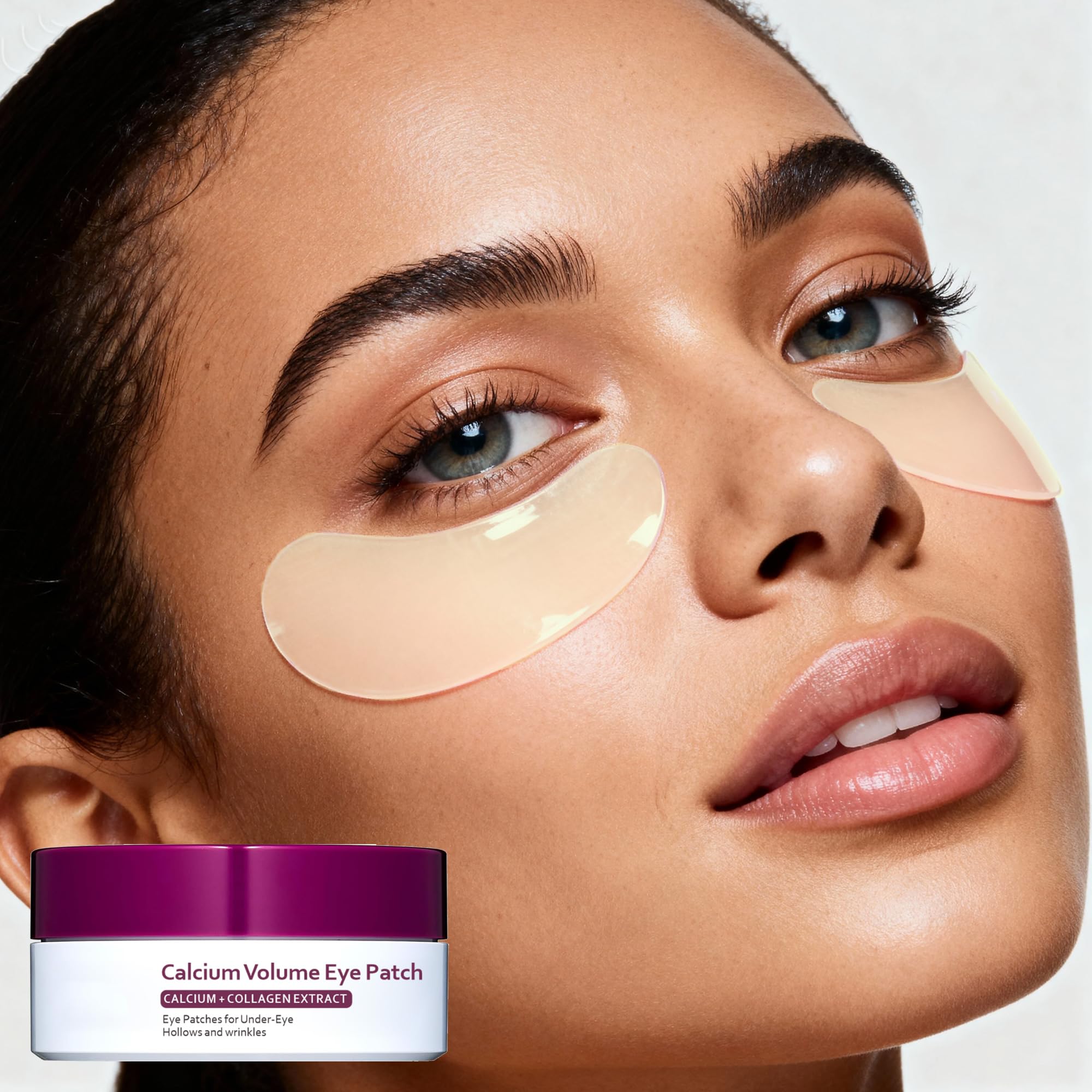 Reepic Cosmer Calcium Volume Eye Patches – 30 Pairs Hydrogel Under Eye Masks for Dark Circles & Puffiness