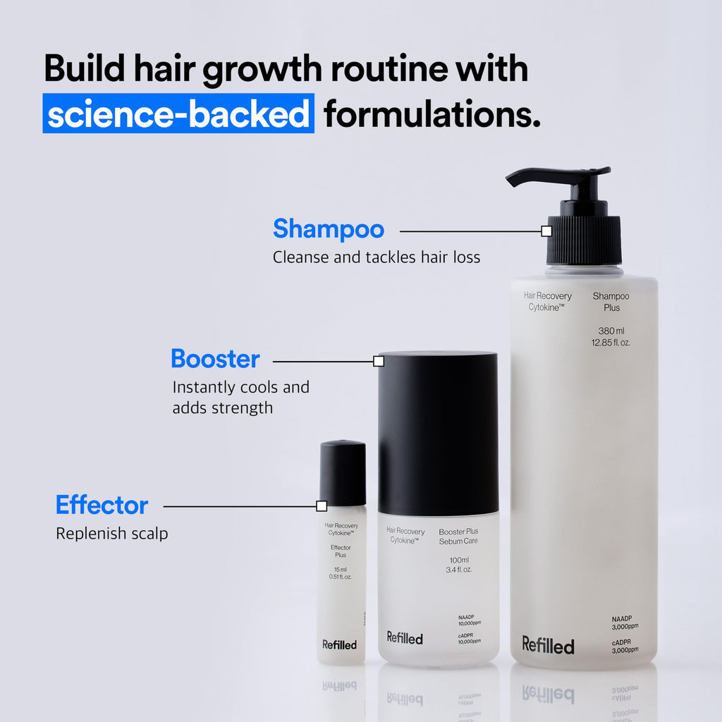 Refilled Hair-Recovery Cytokine Shampoo Plus Sensitive Care – Gentle, Hypoallergenic, Sulfate-Free (12.8 oz)