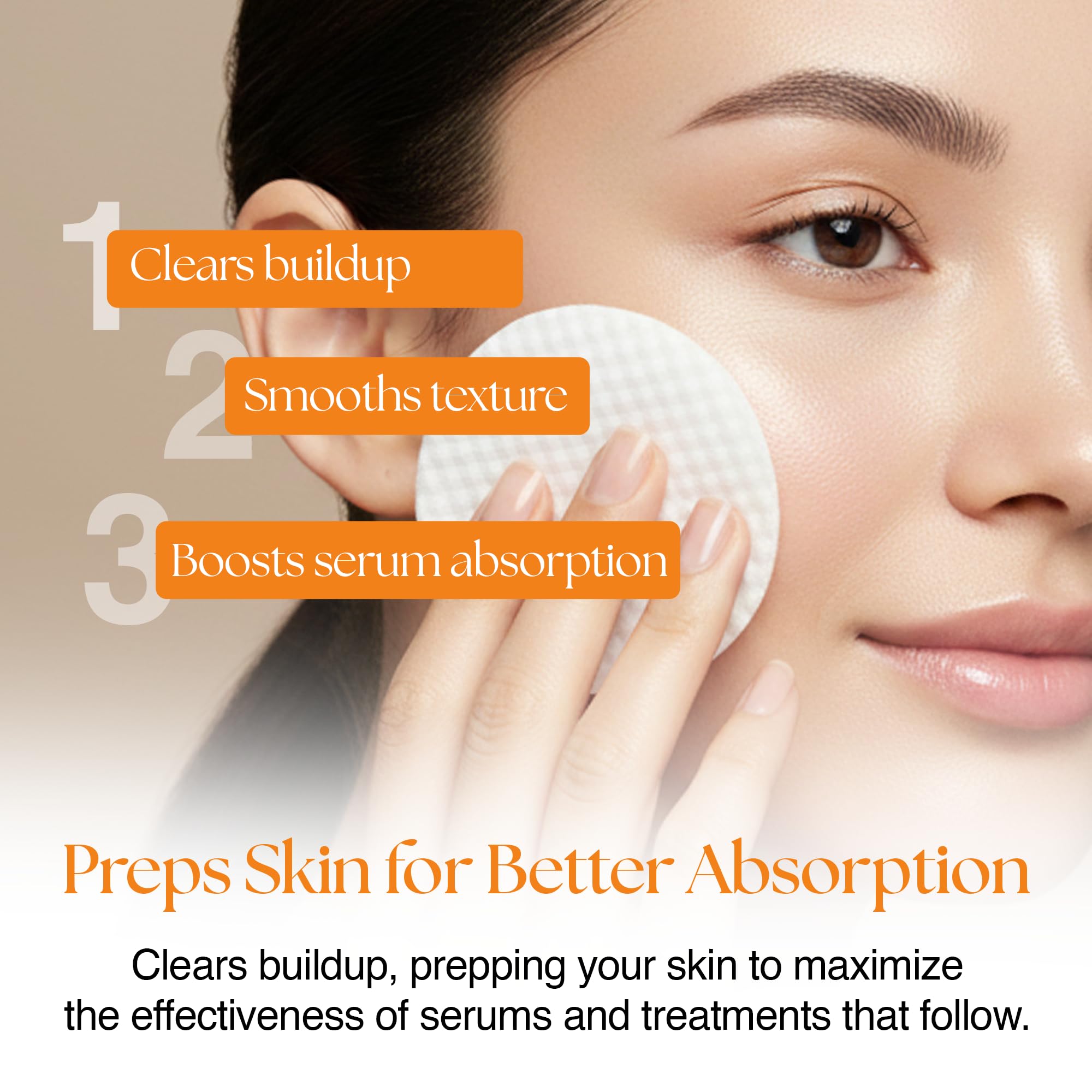 ReGlow EpiClear Toner Pads – PHA/AHA/BHA Exfoliating Pads with Niacinamide