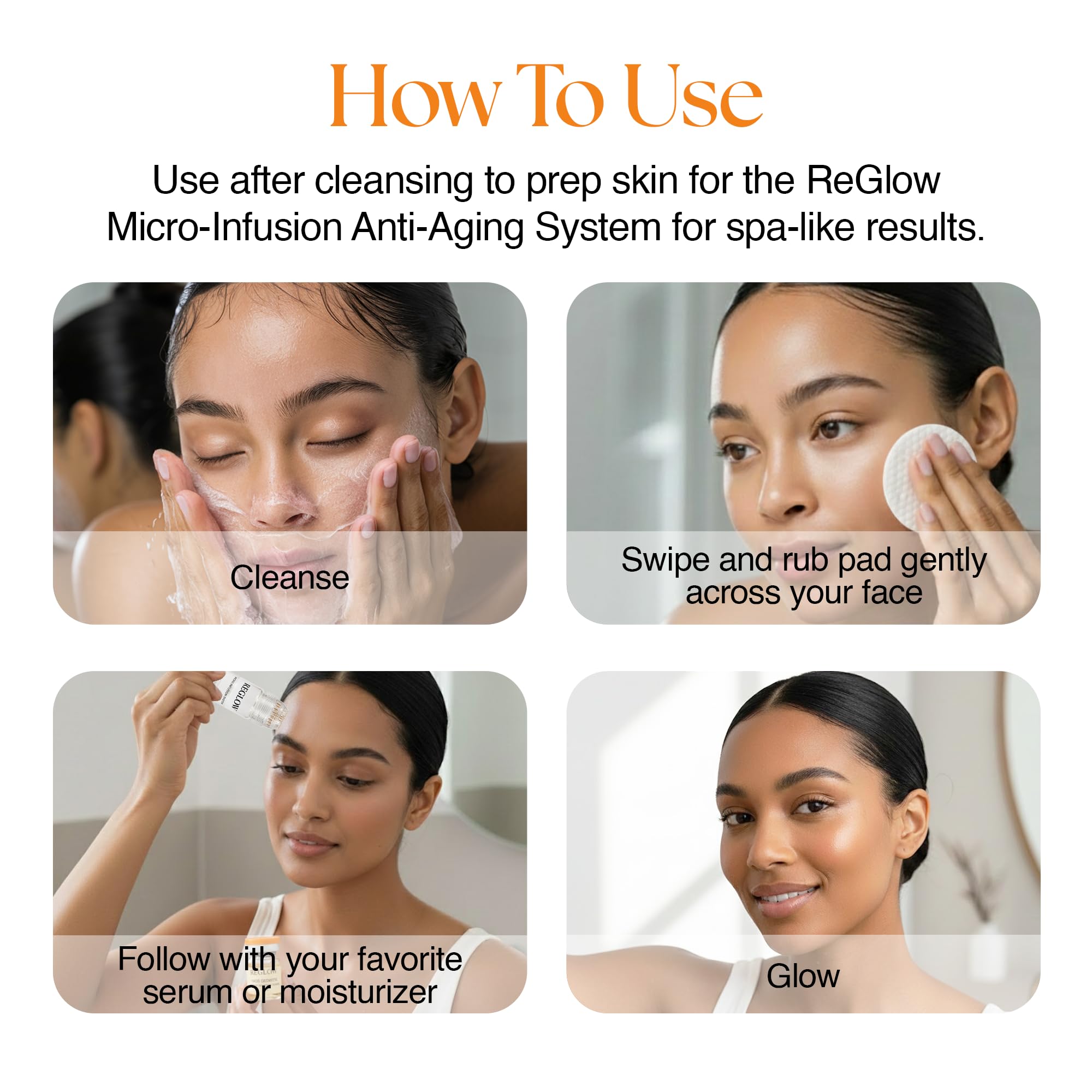 ReGlow EpiClear Toner Pads – PHA/AHA/BHA Exfoliating Pads with Niacinamide
