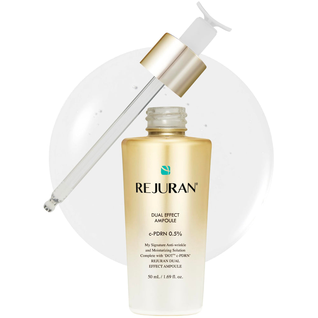 REJURAN® Dual Effect Ampoule DOT DUAL c-PDRN® [Larger Size] – Salmon DNA Serum for Deep Rejuvenation, Skin Elasticity & Texture