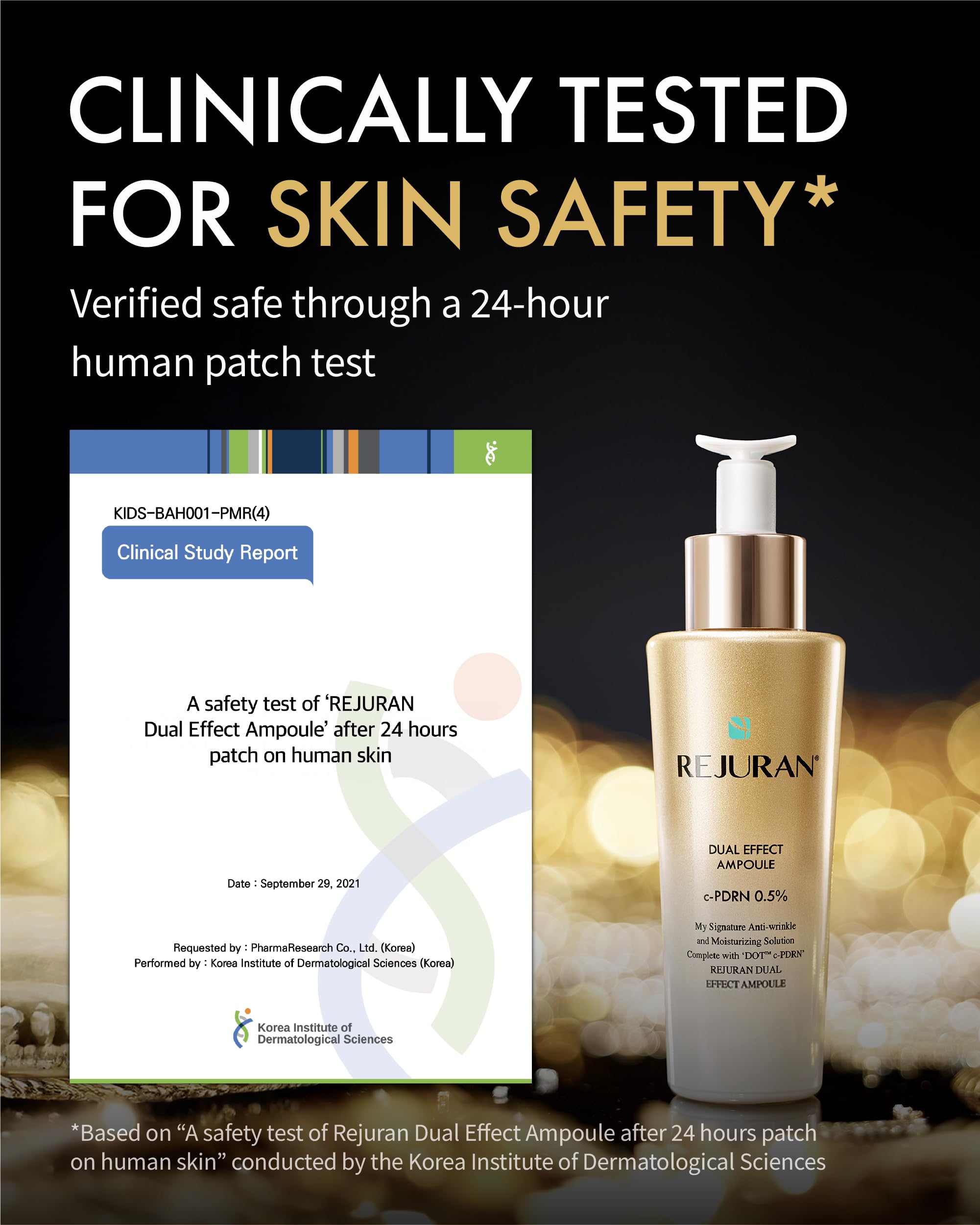 REJURAN® Dual Effect Ampoule DOT DUAL c-PDRN® [Larger Size] – Salmon DNA Serum for Deep Rejuvenation, Skin Elasticity & Texture