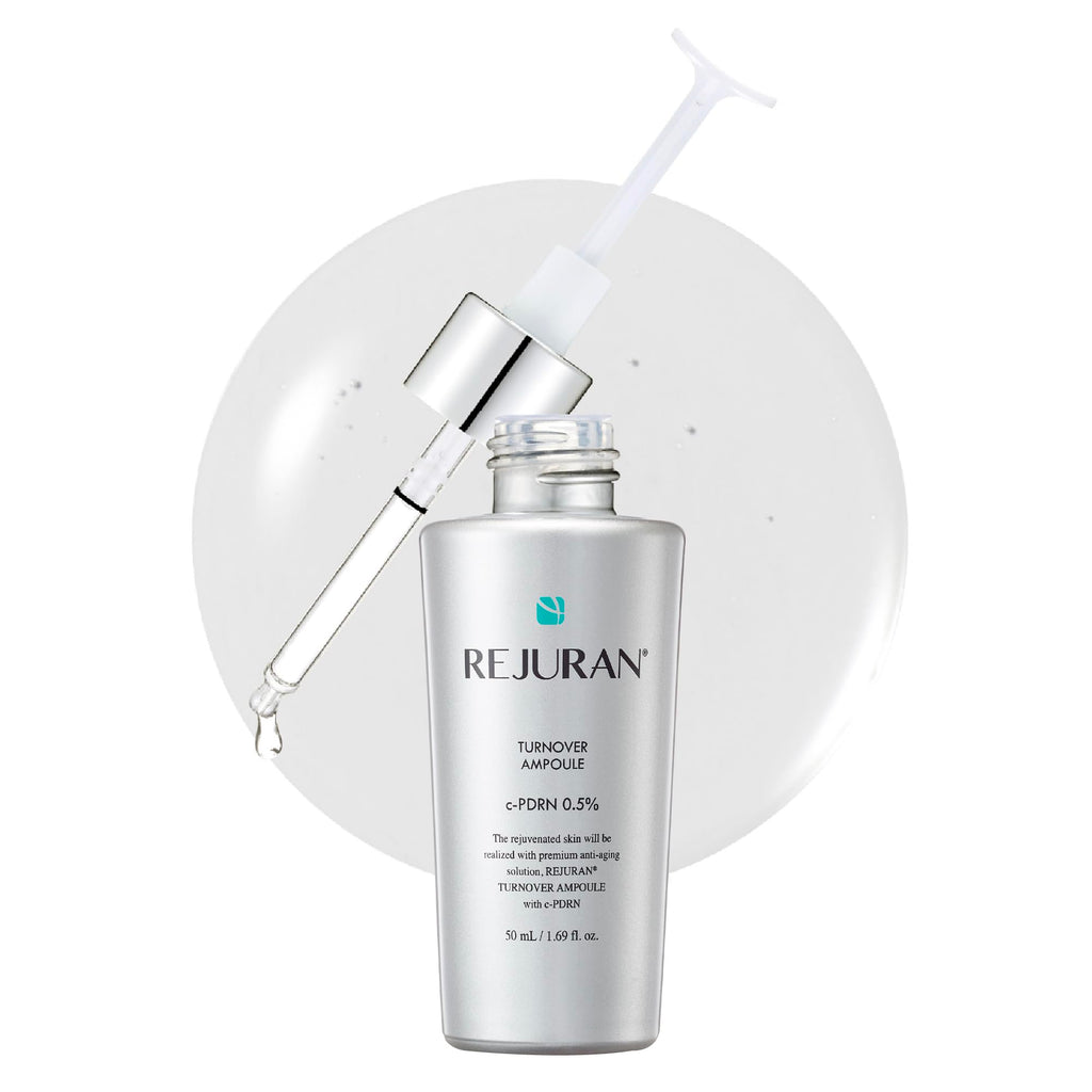 REJURAN Turnover Ampoule C-PDRN [Larger Size] – Salmon DNA Serum for Hydration, Firming & Radiant Glow | Korean Skincare