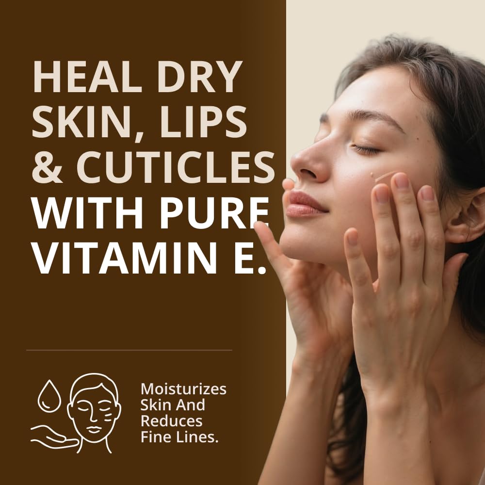 RejuveNaturals Vitamin E Oil – 100% Pure & Natural, 85,800 IU, 2 fl oz