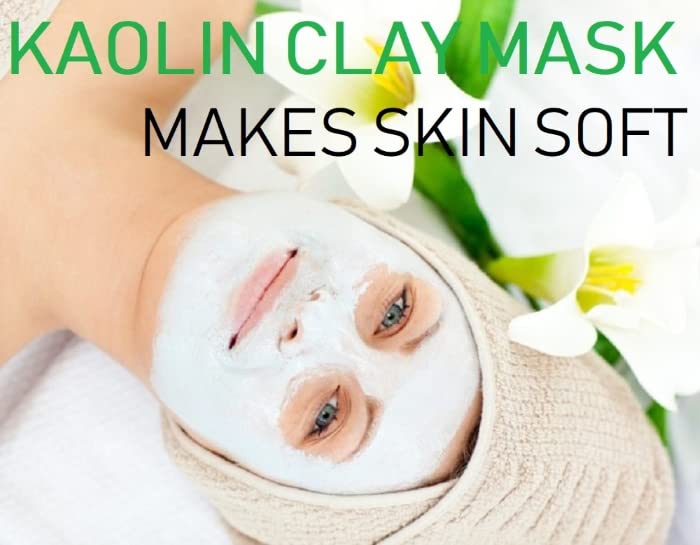 Relaxcation Bulk 5 lb Kaolin White Clay Powder – 100% Natural China Clay for Face Masks, Hair, Skin