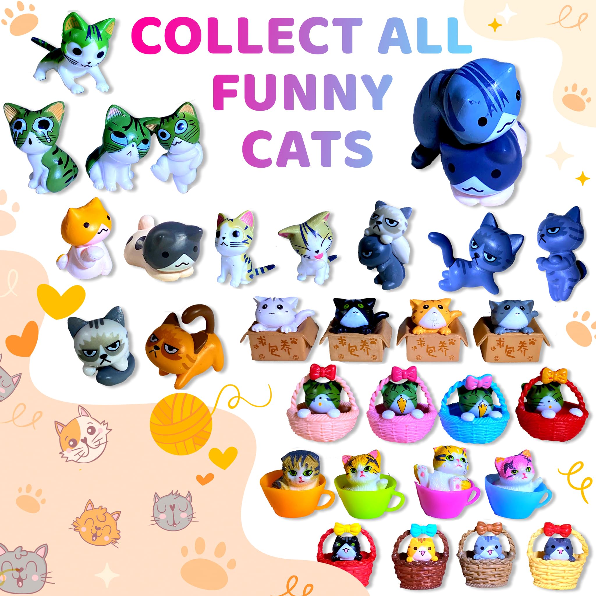 Relaxcation Bath Bombs for Kids Set with Toys Inside – Cat Theme