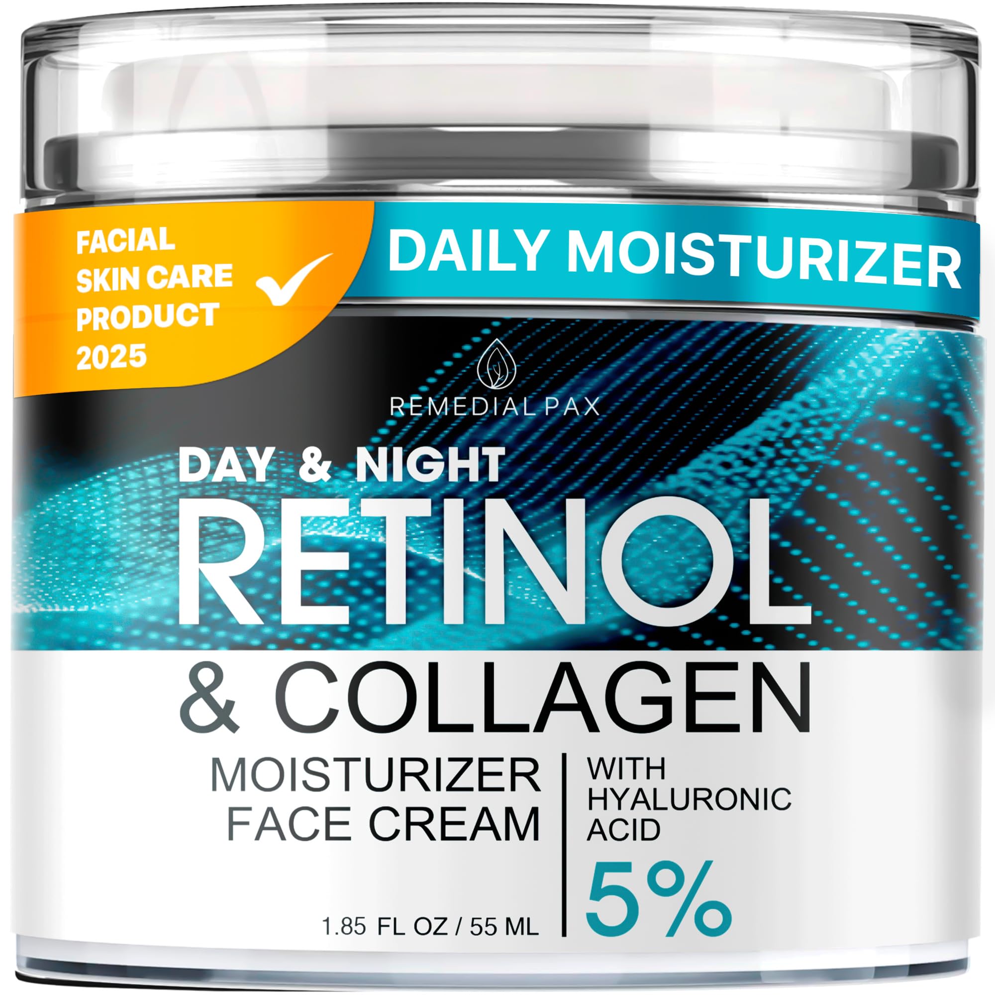 Remedial Purity Aesthetics Experience Face Moisturizer – Retinol Cream with Collagen & Hyaluronic Acid (1.85 fl oz)