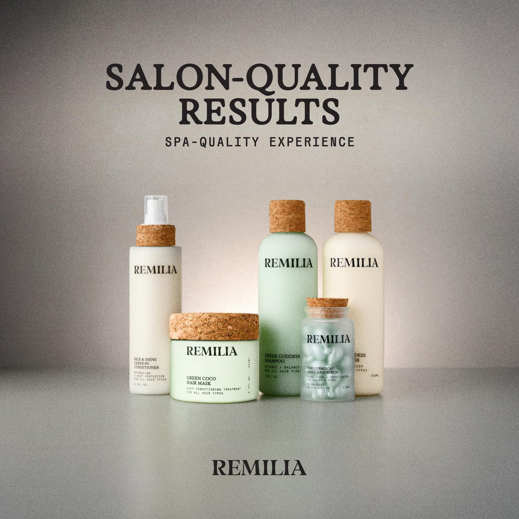 Remilia Green Goddess Conditioner for Damaged Hair – Avocado Oil, Coconut Oil & Green Tea Extract