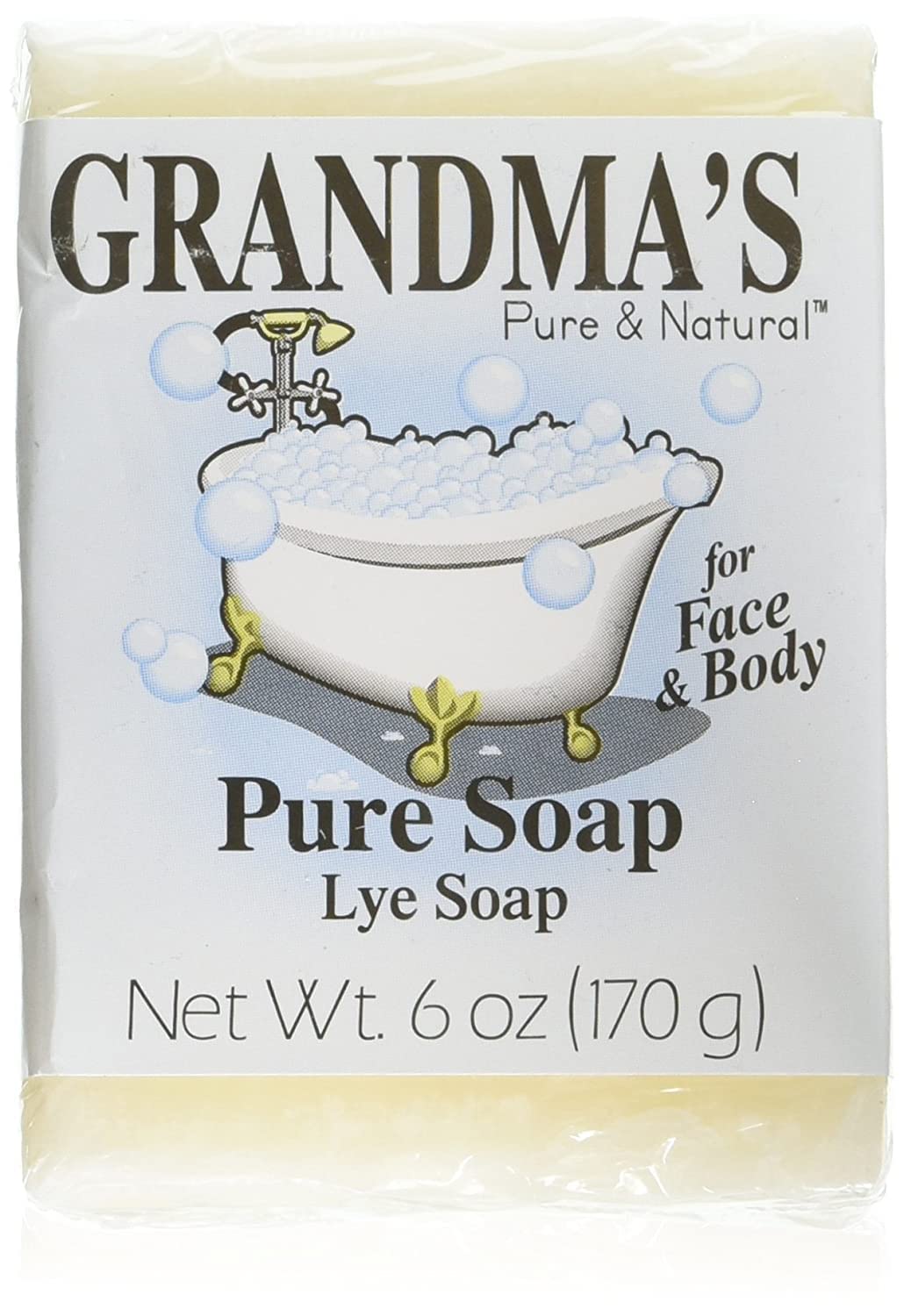 Remwood Grandma's Lye Soap – Four 6+ oz Bars (All-Natural)