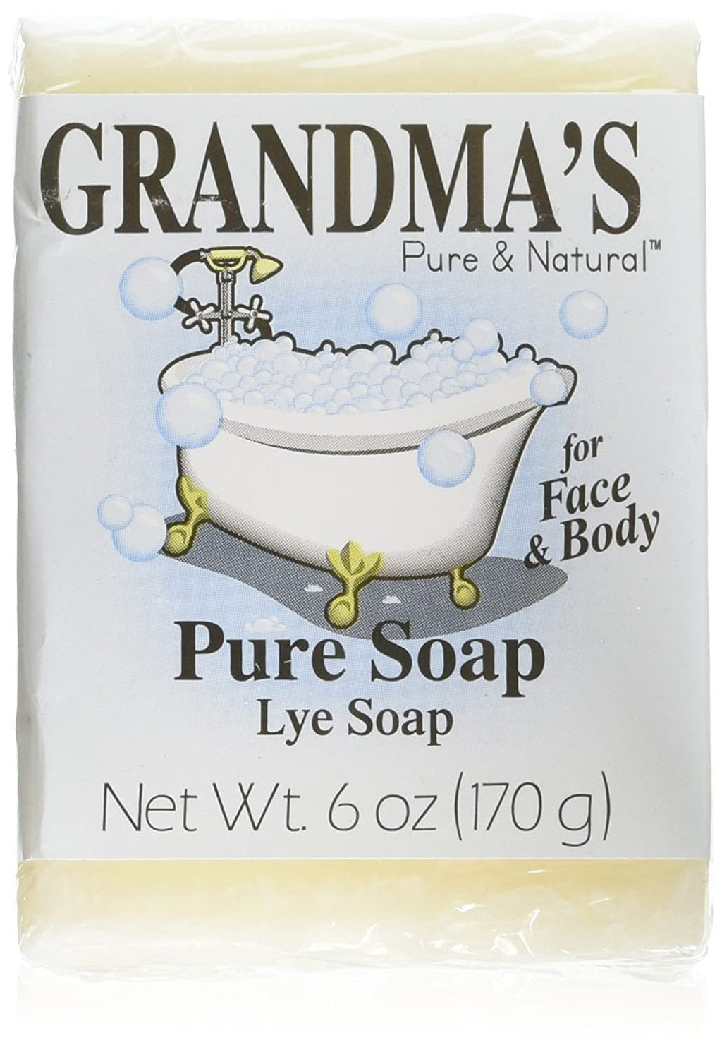 Remwood Grandma's Lye Soap – Four 6+ oz Bars (All-Natural)