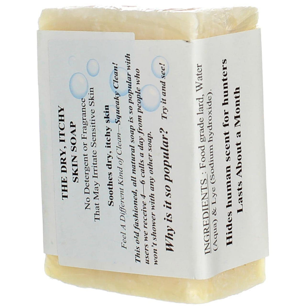 Remwood- Grandmas Pure Lye Soap Bar - 6 oz Unscented Face & Body Wash | No Detergents, Dyes or Fragrances