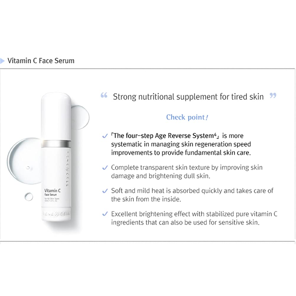 RENecell Vitamin C Face Serum – Lightweight Brightening & Hydration