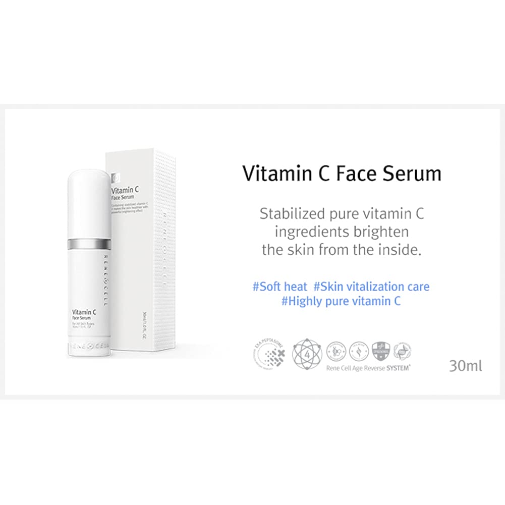 RENecell Vitamin C Face Serum – Lightweight Brightening & Hydration