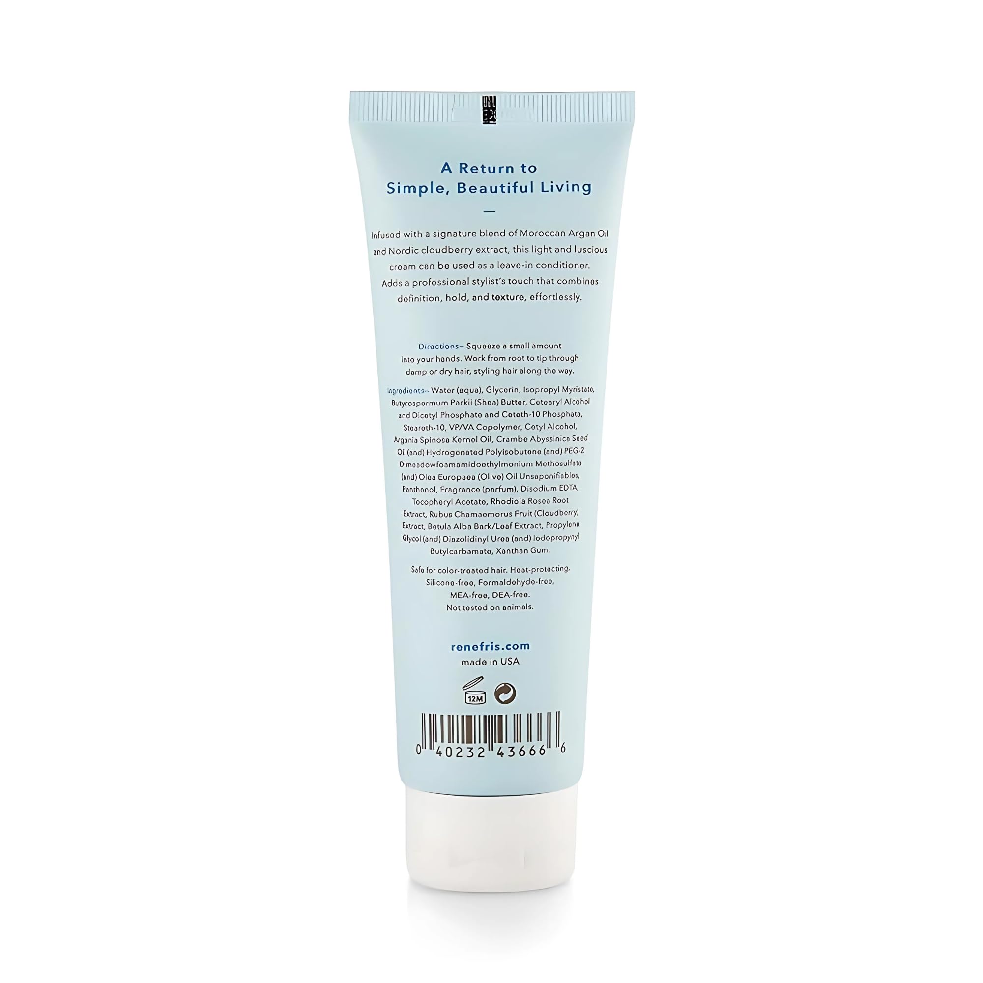 RENEFRIS Hair Styling Cream – Natural Anti-Frizz Smoothing for All Hair Types