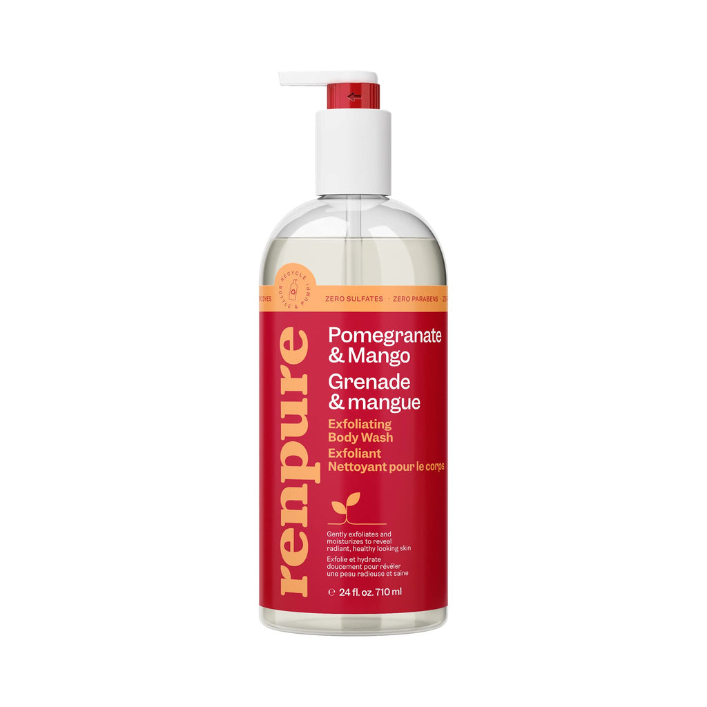 Renpure Originals Pomegranate & Mango Body Wash – 24 oz | Refreshing, Sulfate-Free & Cruelty-Free
