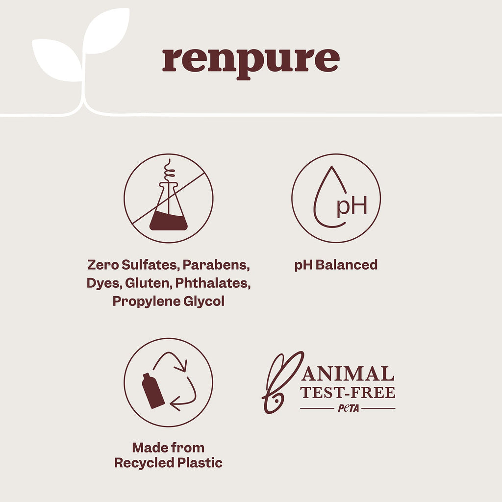Renpure Originals Pomegranate & Mango Body Wash – 24 oz | Refreshing, Sulfate-Free & Cruelty-Free