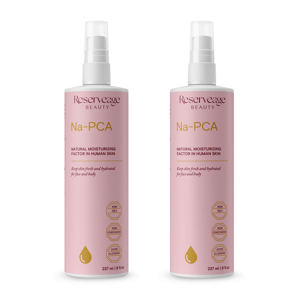 Reserveage Na-PCA Spray - Moisturizing Body Mist for Dry Skin - Face Moisturizer for Women with Eucalyptus Oil - 8 Fl Oz (Pack of 2)