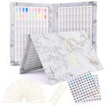 Restynic 160-Color Nail Display Book — 240 Tips, 1-200 Labels, Portable & Space-Saving