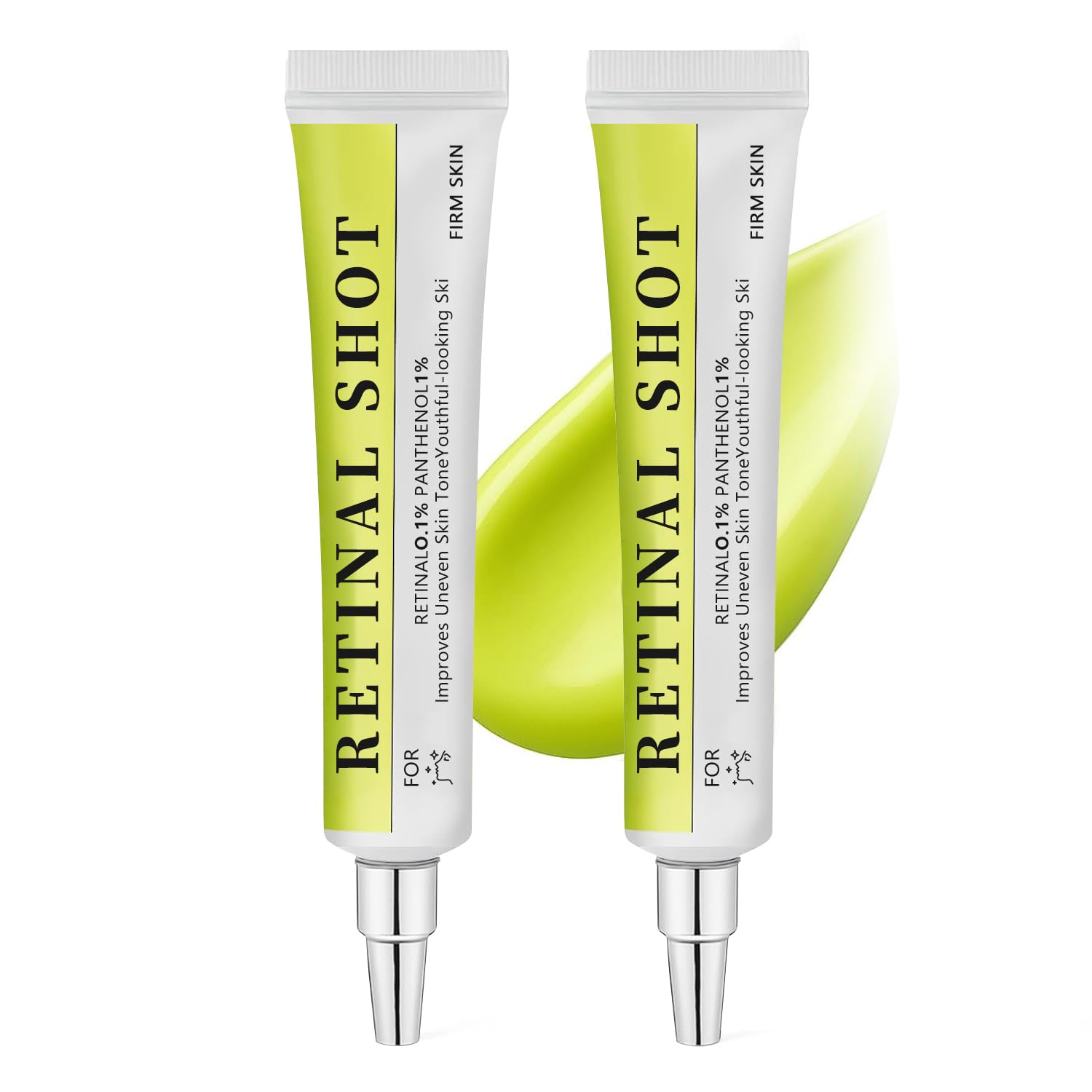 RETINAL SHOT Tightening Booster: Pore Minimizer & Wrinkles Reduction with Retinol 0.1% + Panthenol 1% (2pcs)
