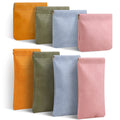 RETON 8 Pcs Small Makeup Bag & Glasses Case Set – Waterproof, No-Zip Squeeze Top Pouches for Women