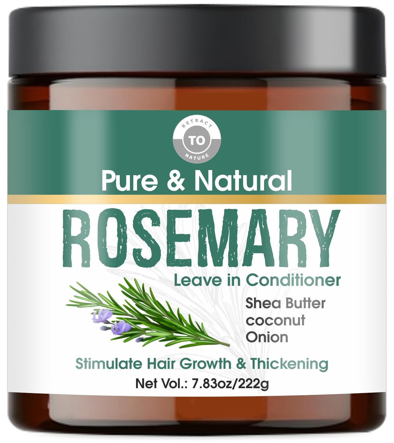 RETRACT TO NATURE Rosemary Leave-In Conditioner – Growth, Strength & Shine