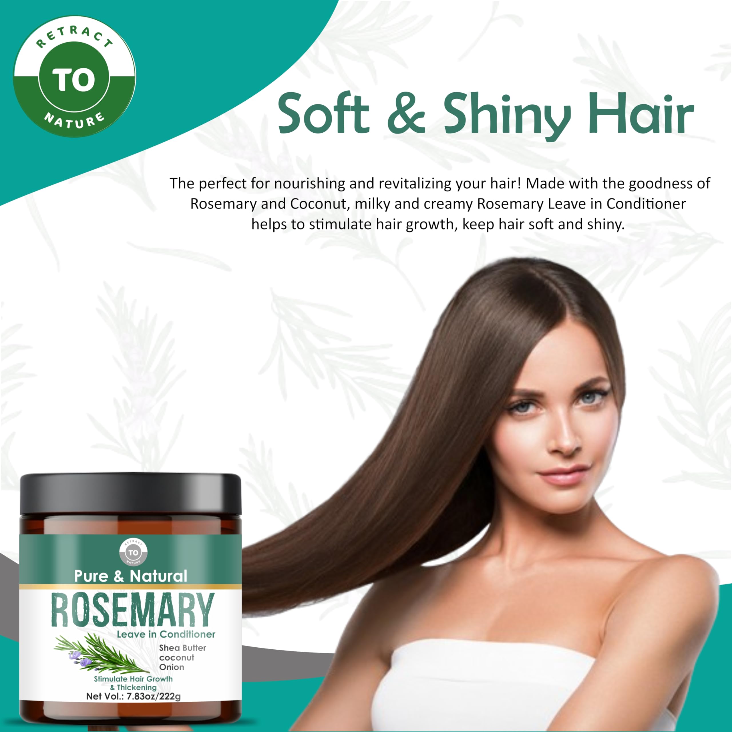 RETRACT TO NATURE Rosemary Leave-In Conditioner – Growth, Strength & Shine