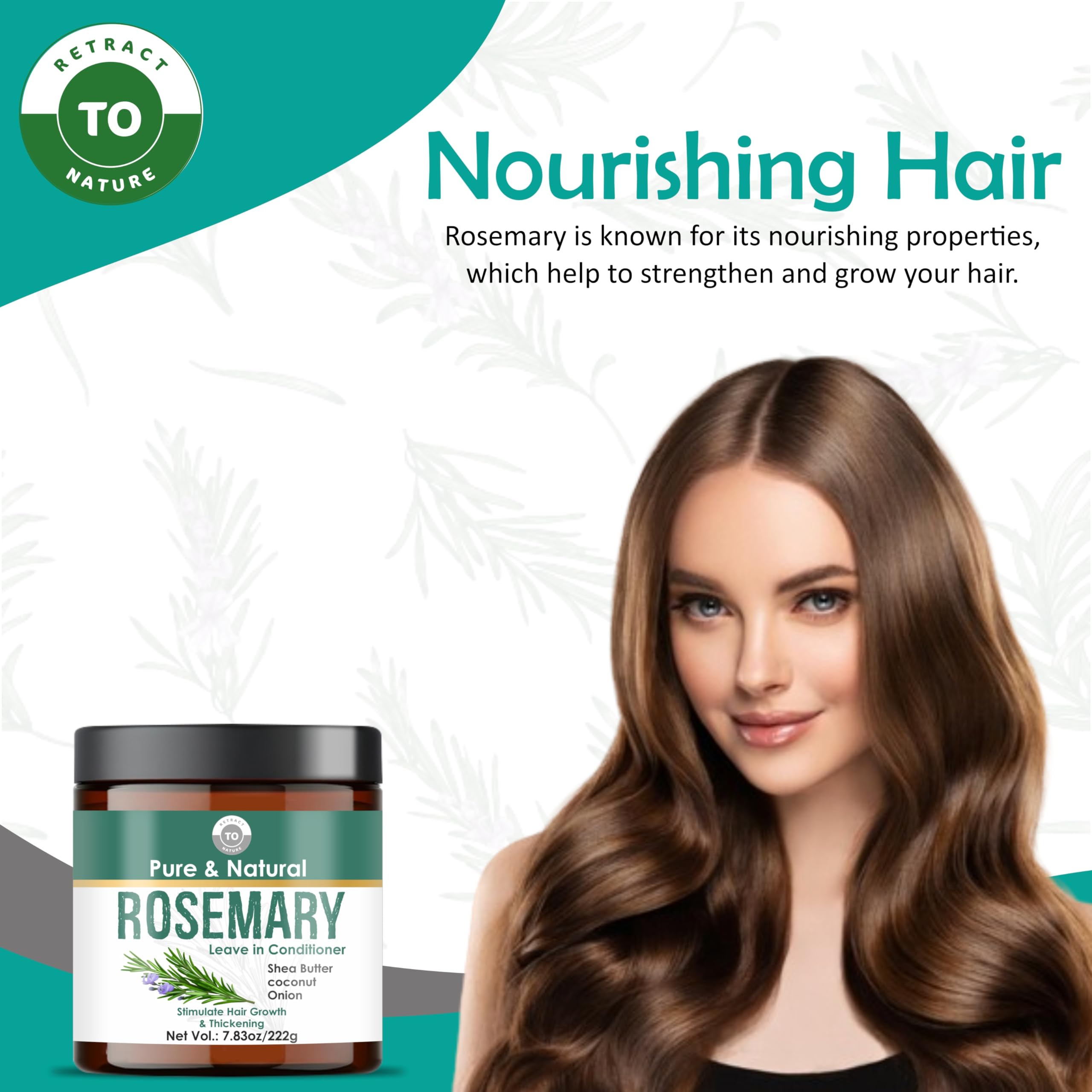 RETRACT TO NATURE Rosemary Leave-In Conditioner – Growth, Strength & Shine