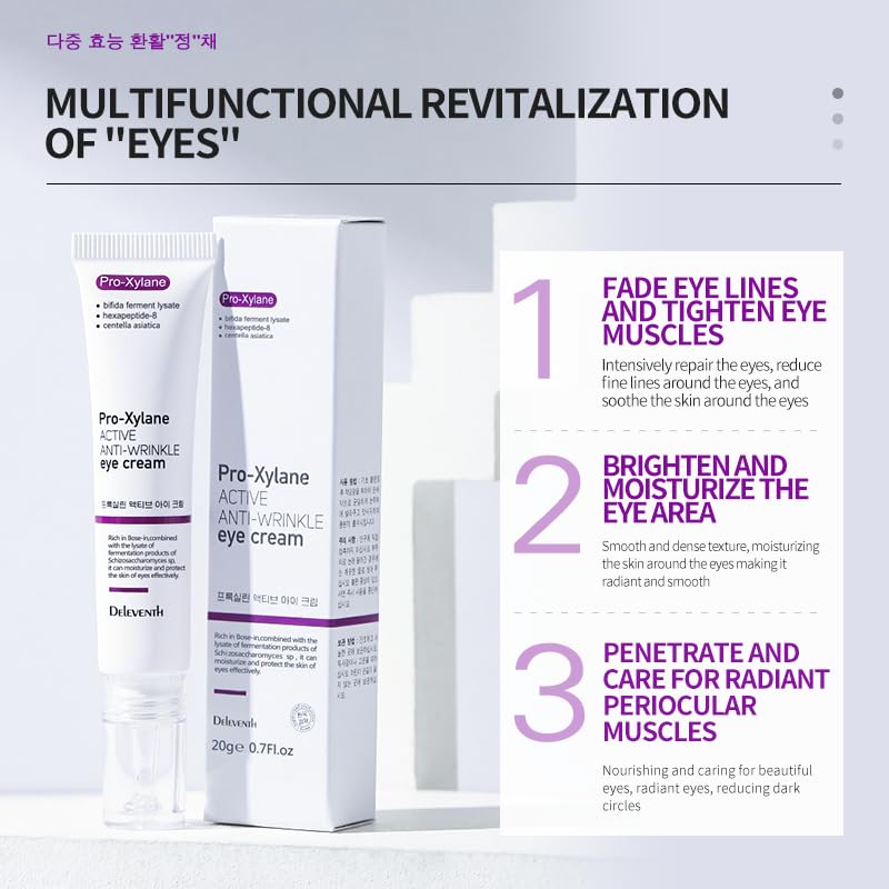 RETZLA Korea Active Anti-Wrinkle Eye Cream 20g – Hydration, Brightening & Firming
