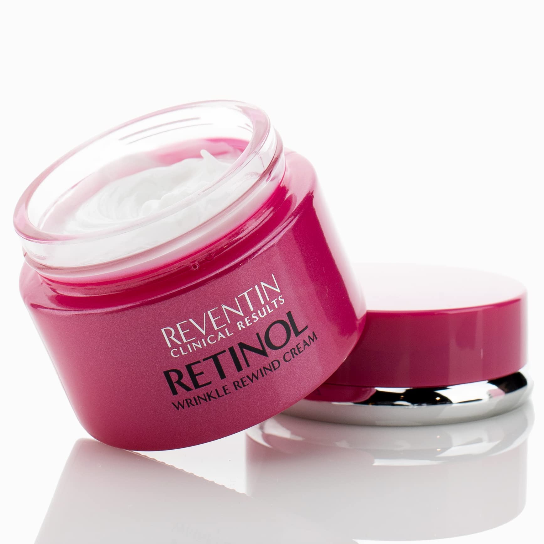 Reventin Clinical Results Retinol Wrinkle Rewind Night Cream – Anti Aging Moisturizer with Aloe Vera, Vitamin E, Niacinamide | 1.5 Fl Oz