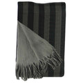 Sock Stack Mens Reversible Stripe Design Scarf Soft Woven Acrylic Winter Accessory