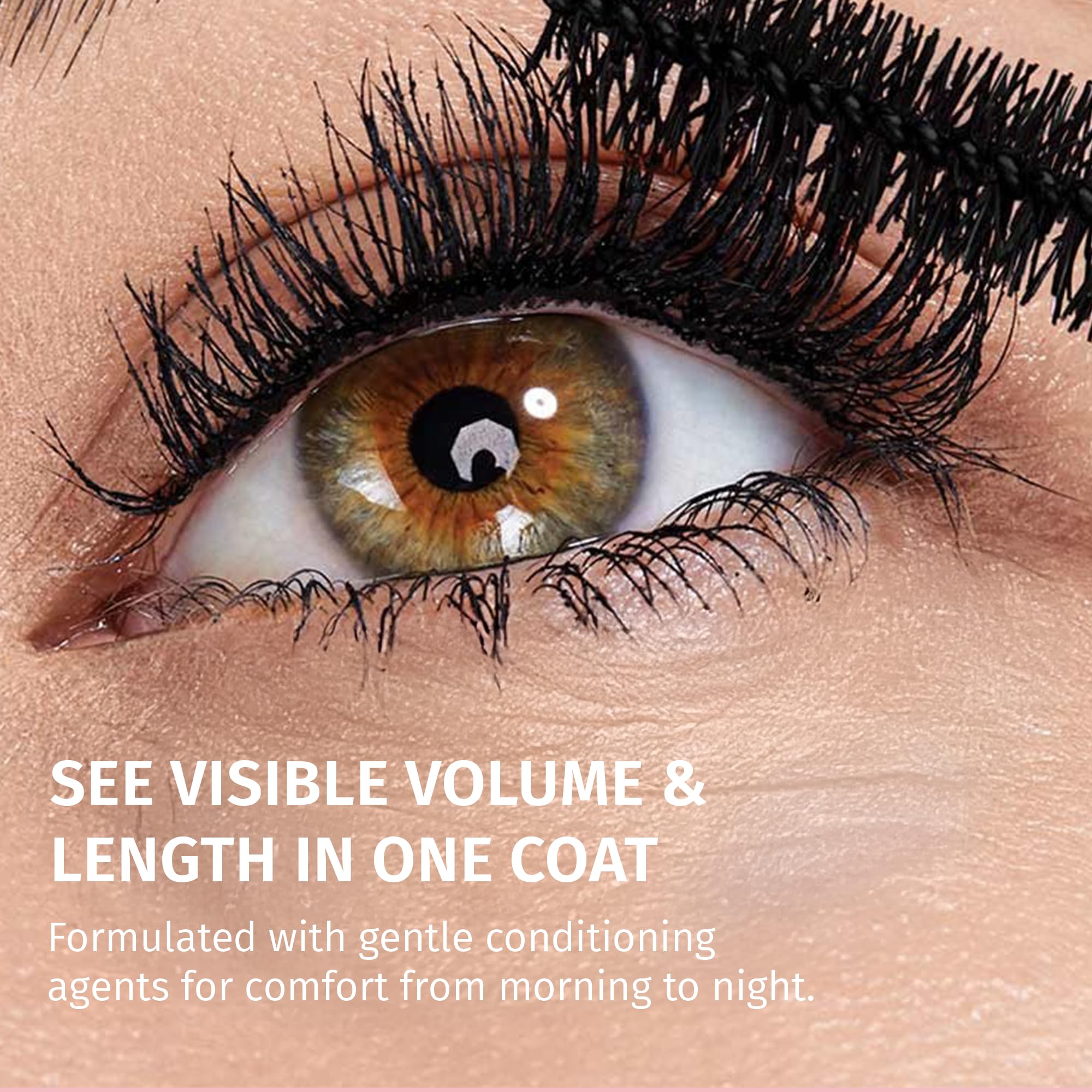 Reviva Labs Black Hypoallergenic Mascara for Sensitive Eyes — Gentle, Volumizing & Lengthening (50+) 0.25 oz