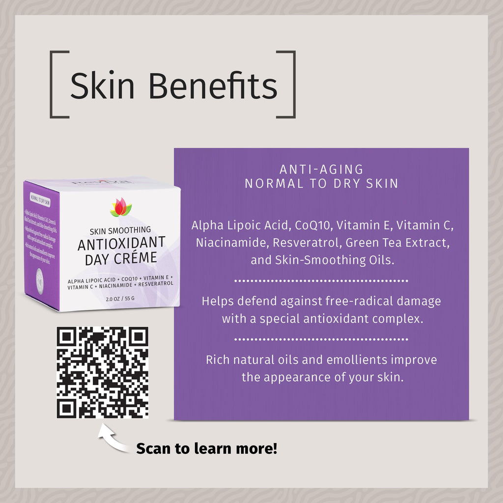 REVIVA LABS Skin Smoothing Antioxidant Day Creme – Antioxidant Day Cream