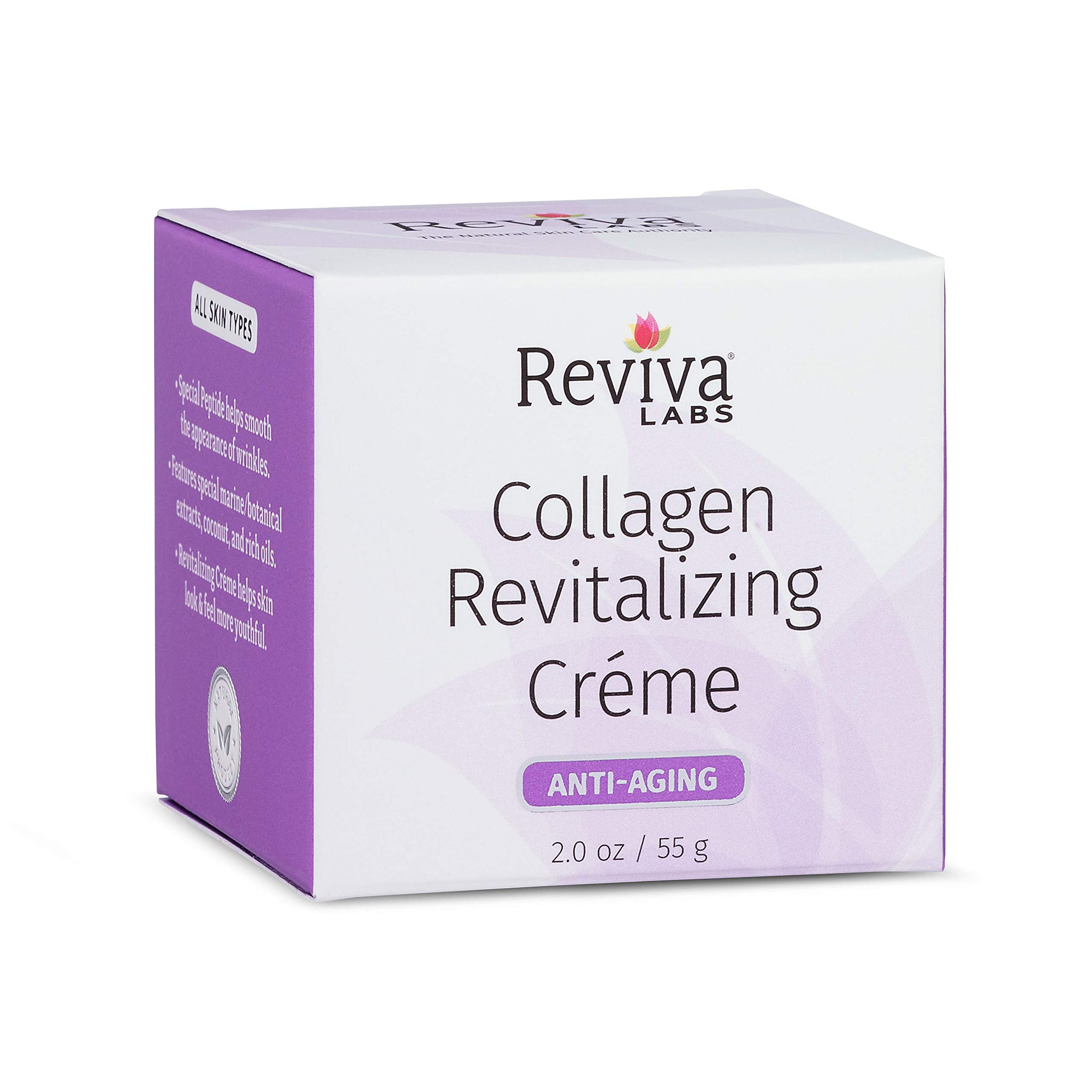 Reviva Labs Elastin-DMAE Night Creme - 2 oz | Paraben-Free, Smoother, Hydrated Skin