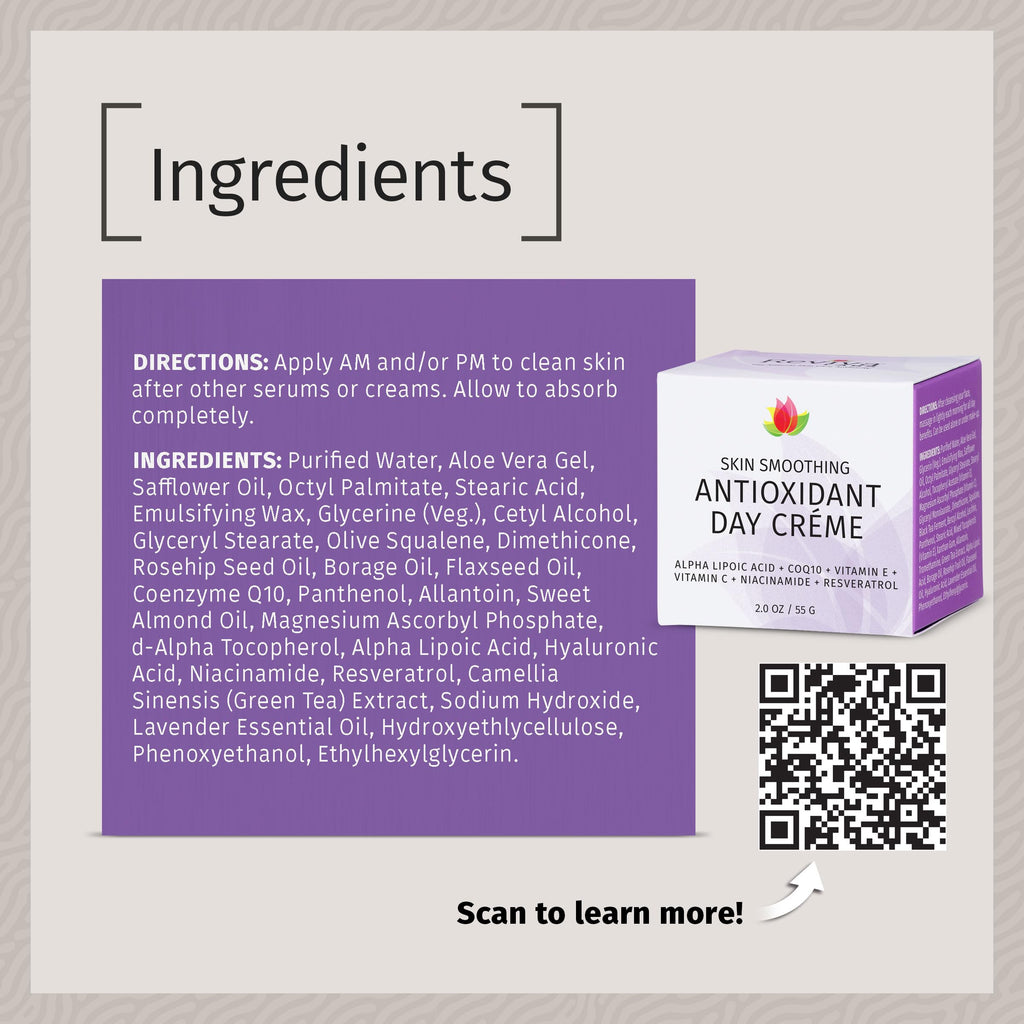 REVIVA LABS Skin Smoothing Antioxidant Day Creme – Antioxidant Day Cream