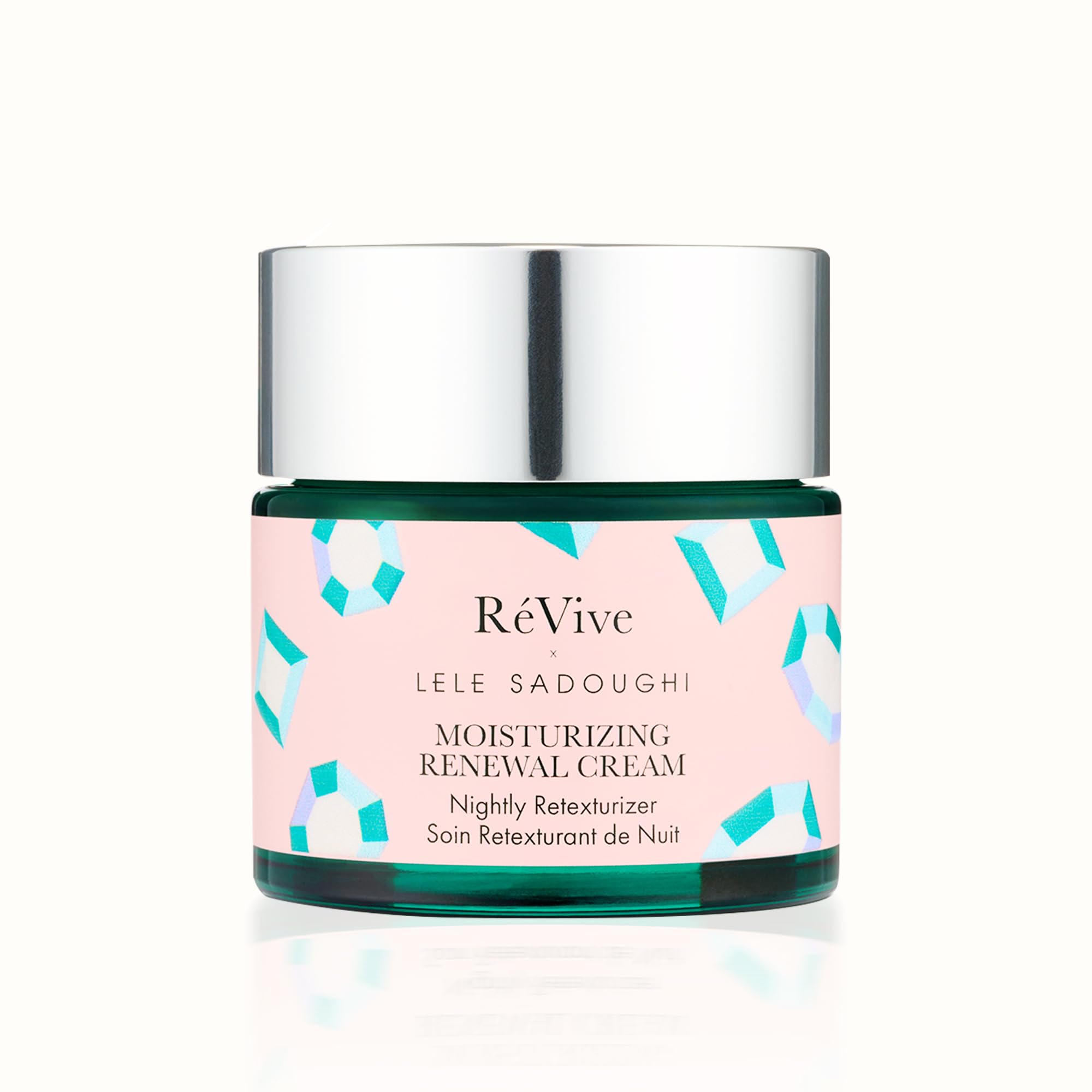 RéVive X Lele Sadoughi Renewal Night Cream ArtJar – Gentle Exfoliating Hydration, 2.5oz