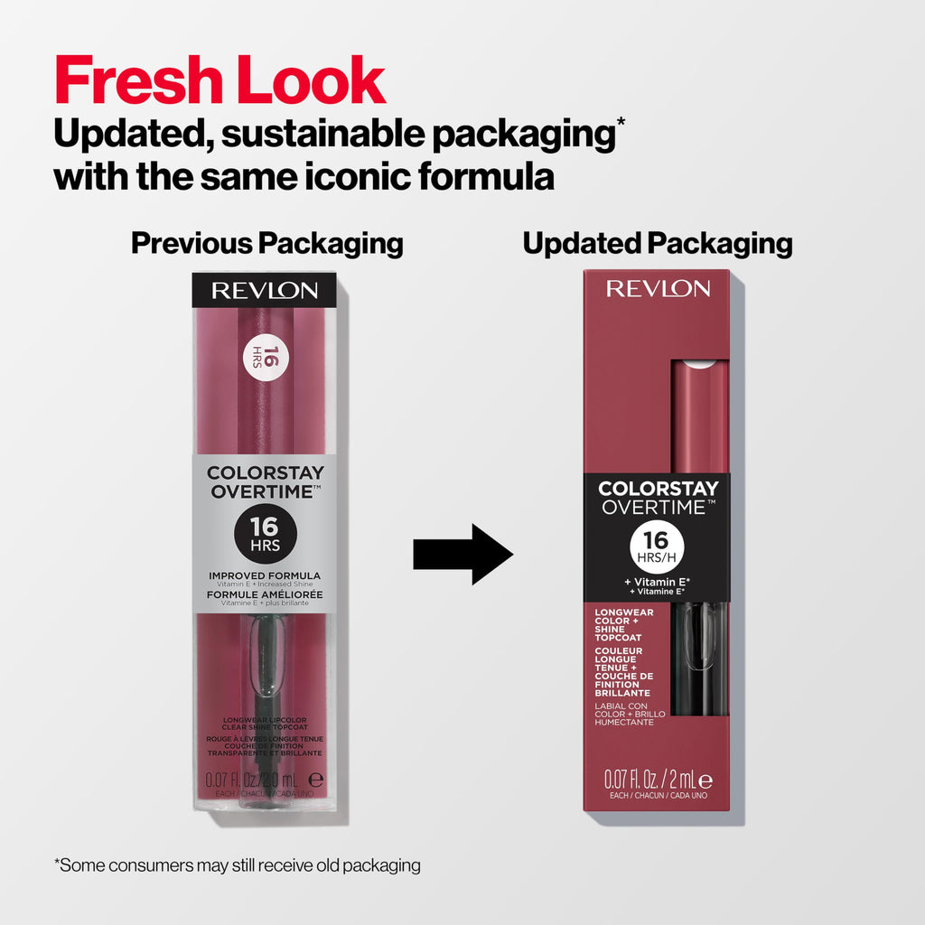 Revlon ColorStay Overtime Lipcolor + Clear Gloss in 340 Eternally Tan