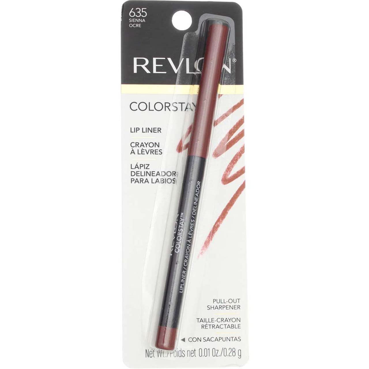 Revlon ColorStay Lipliner with SoftFlex Sienna [635] – Pack of 3