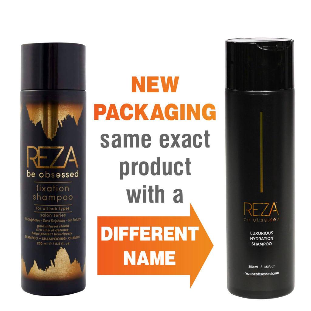 Reza Fixation Shampoo – Luxury Hydrating Hair Care for All Types, Frizz Control & Shine