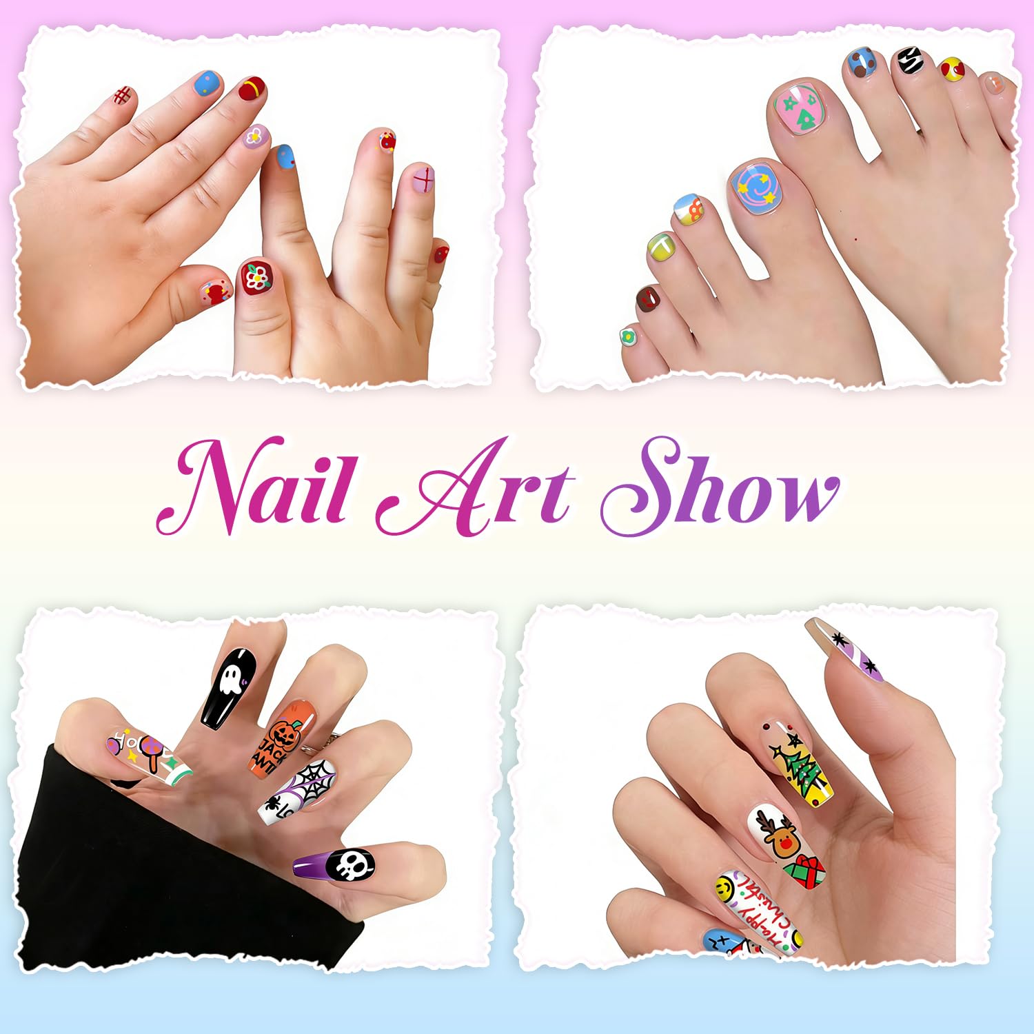 RFENLY 12-Color Nail Art Pens Set – 0.5mm Precision Tip for DIY Nail Design