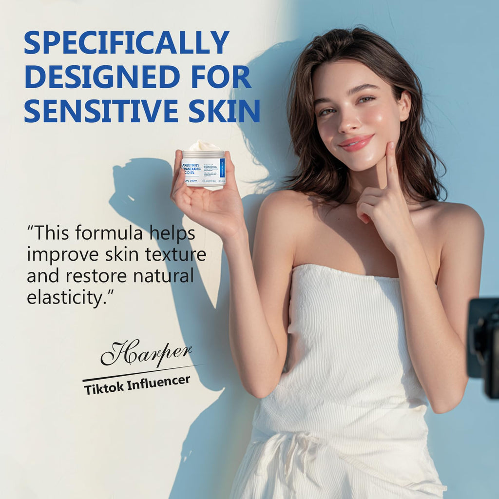 Richie House 8% Arbutin + 5% Tranexamic Acid Cream – 60ml Brightening Treatment
