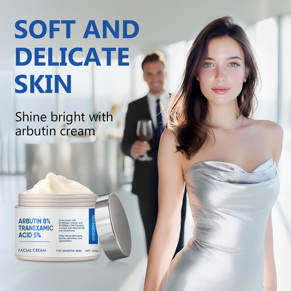 Richie House 8% Arbutin + 5% Tranexamic Acid Cream – 60ml Brightening Treatment