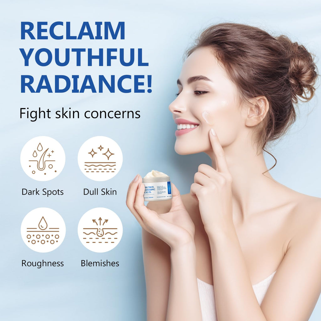 Richie House 8% Arbutin + 5% Tranexamic Acid Cream – 60ml Brightening Treatment