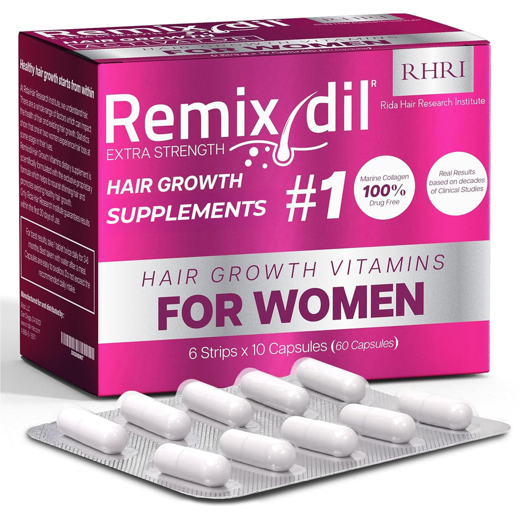Hair Growth Vitamins for Women | Rida Hair Research Institute | 60 Capsules